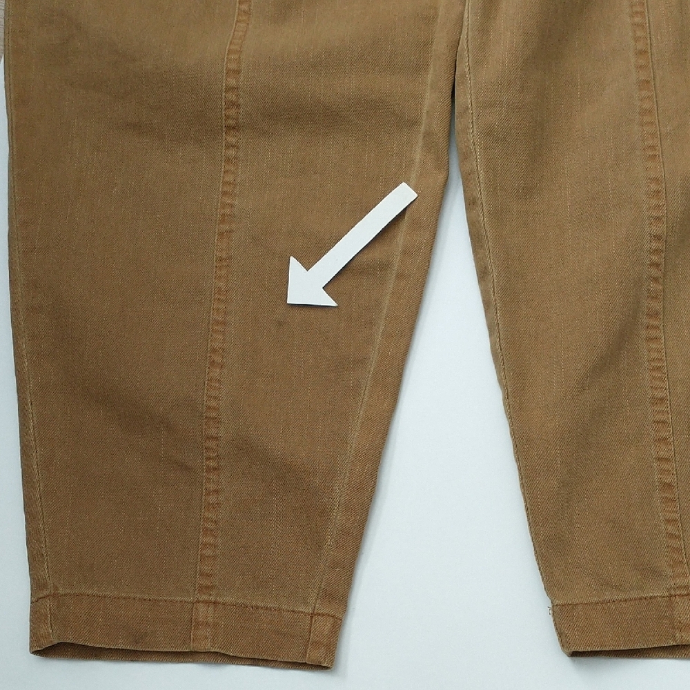 UNIVERSAL THREAD Women's High Rise Tan Barrel Pants. Size-8 - Picture 13 of 16